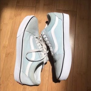 blue old skool vans